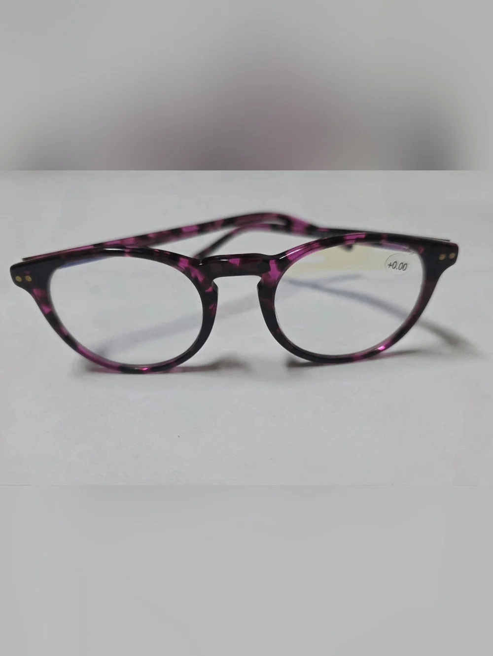 MicroVision Optical Forte Blue Light Readers Shiny Tortoise Purple +0.00 New